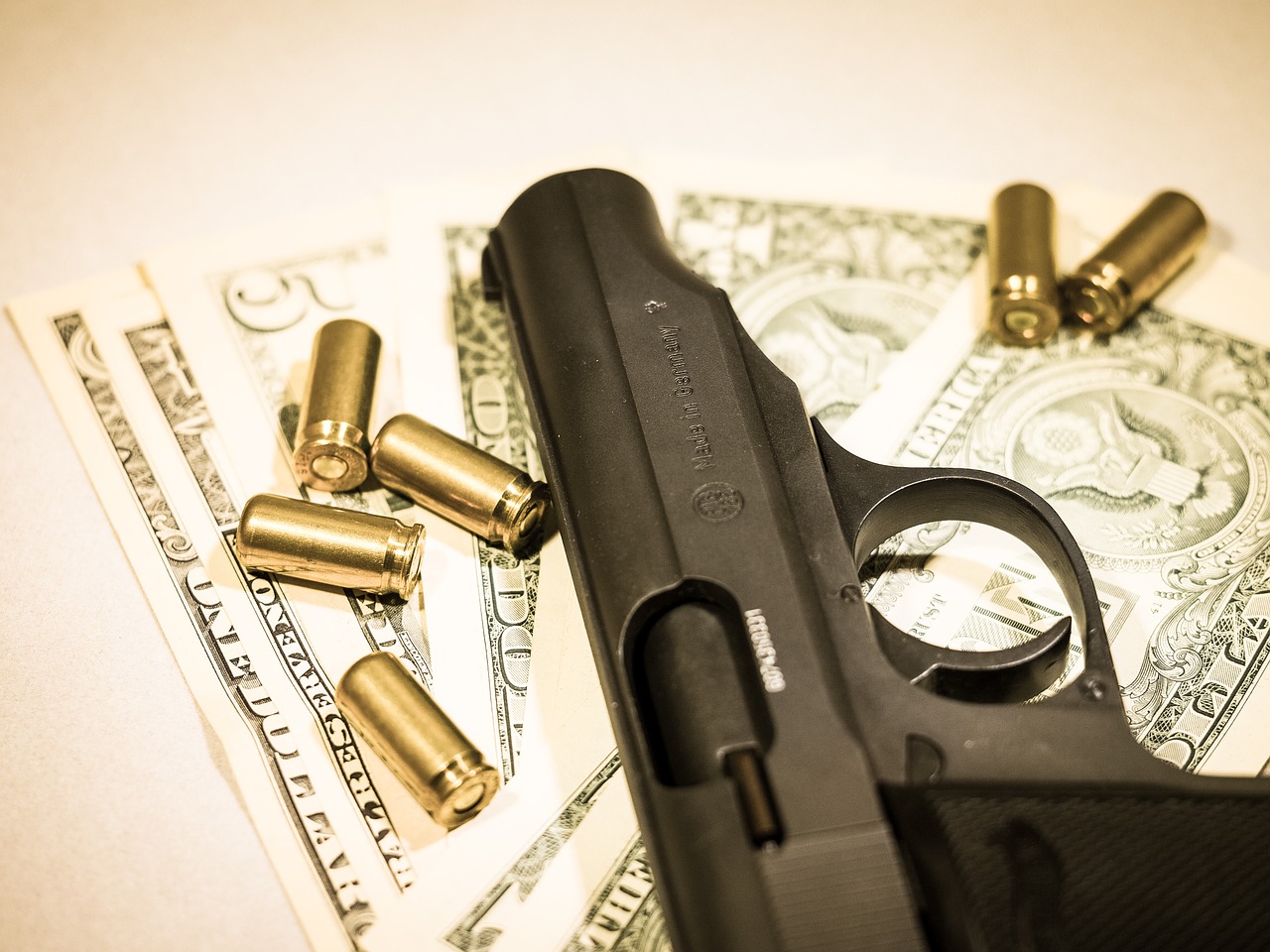 money pistol cartridges free photo