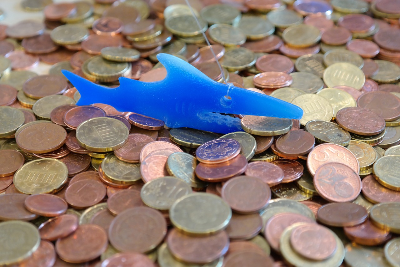 money shark coins cent free photo
