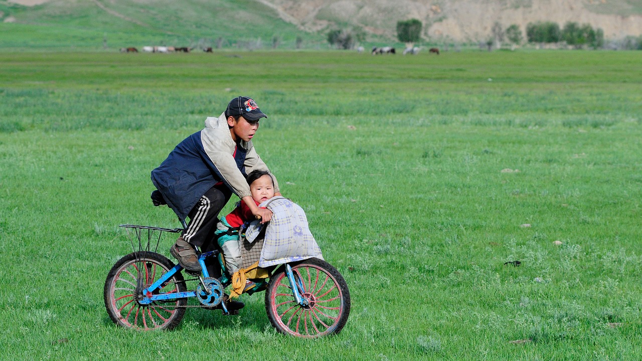 mongolia brothers landscape free photo