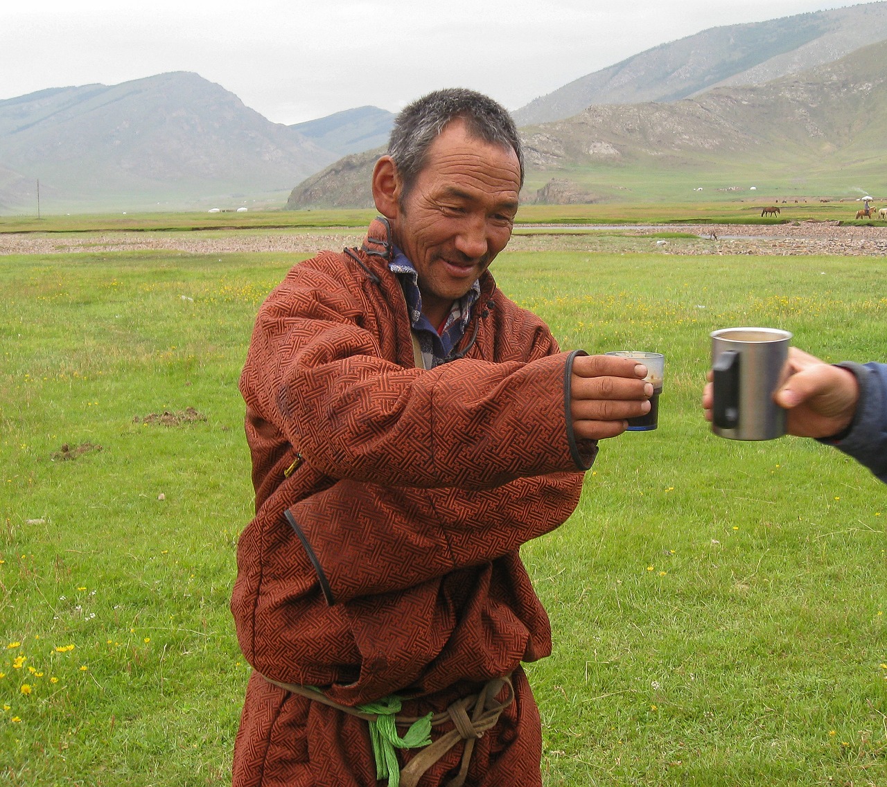 mongolia steppe shepherds free photo