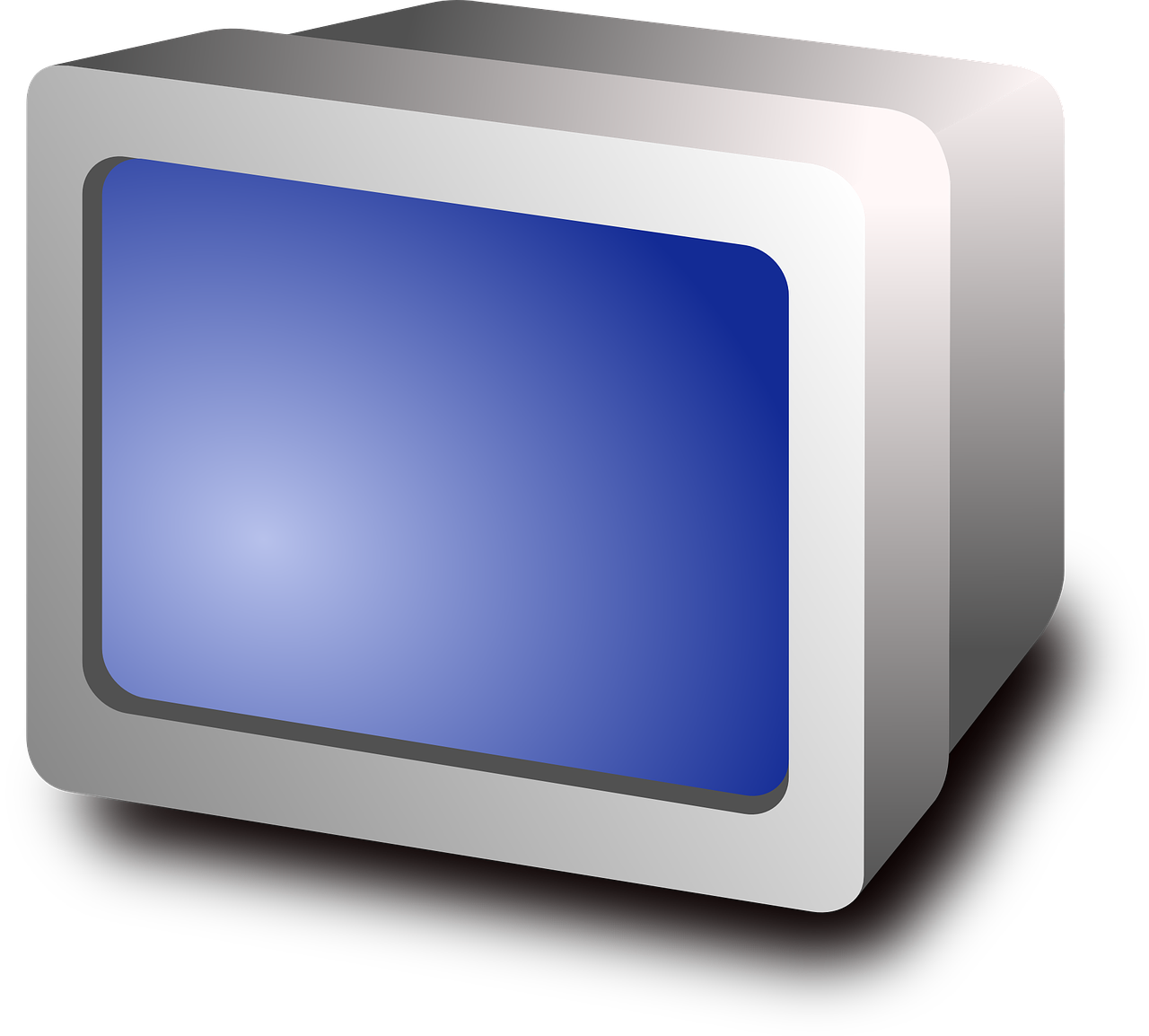 monitor display blue free photo