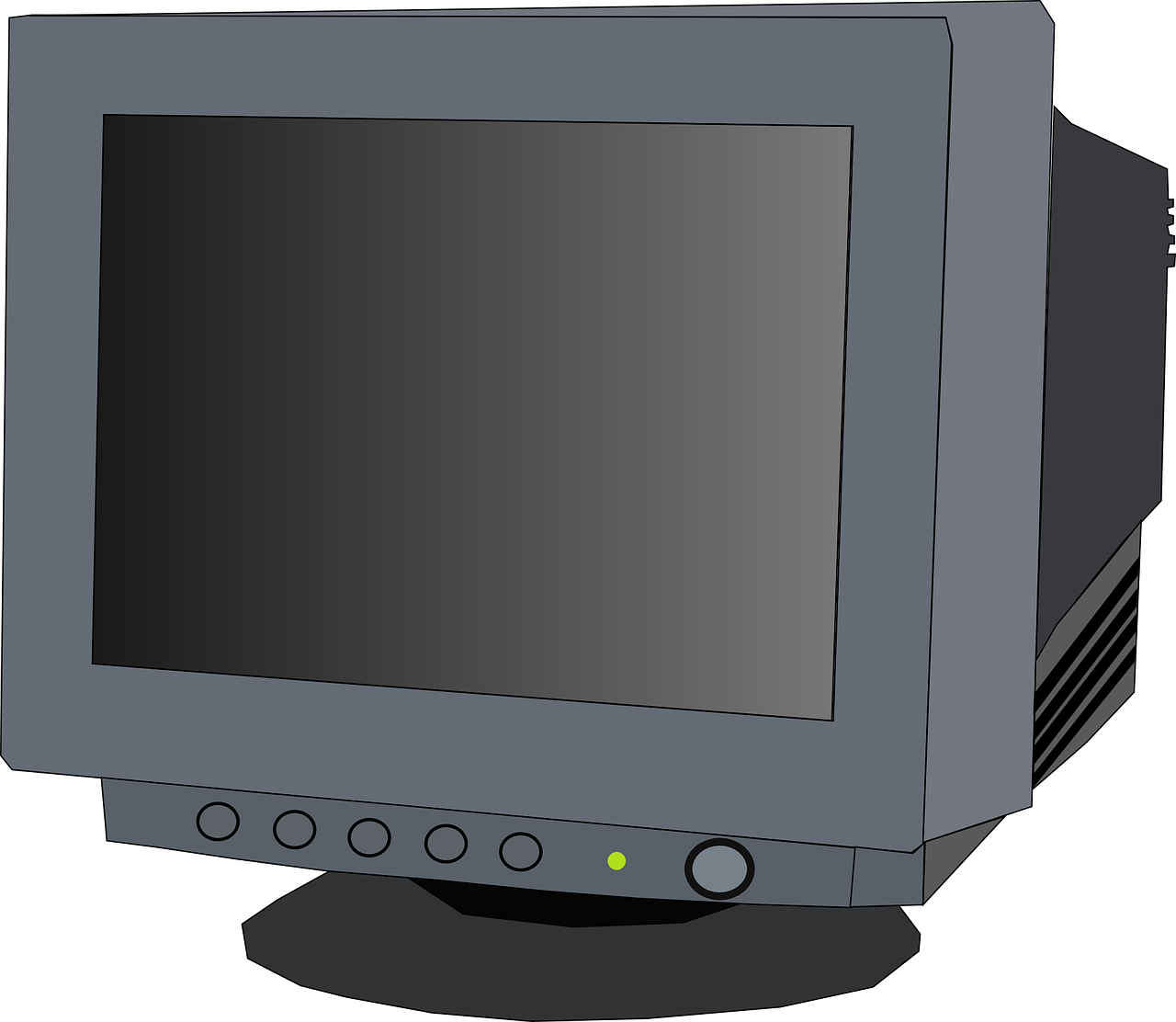 monitor,computer screen,crt,cathode ray tube,desktop,computer,screen,free vector graphics,free pictures, free photos, free images, royalty free, free illustrations, public domain