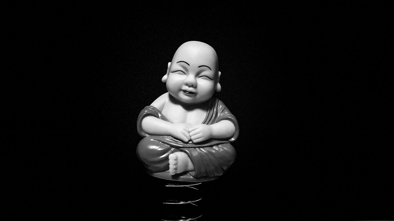 monk meditation toy free photo