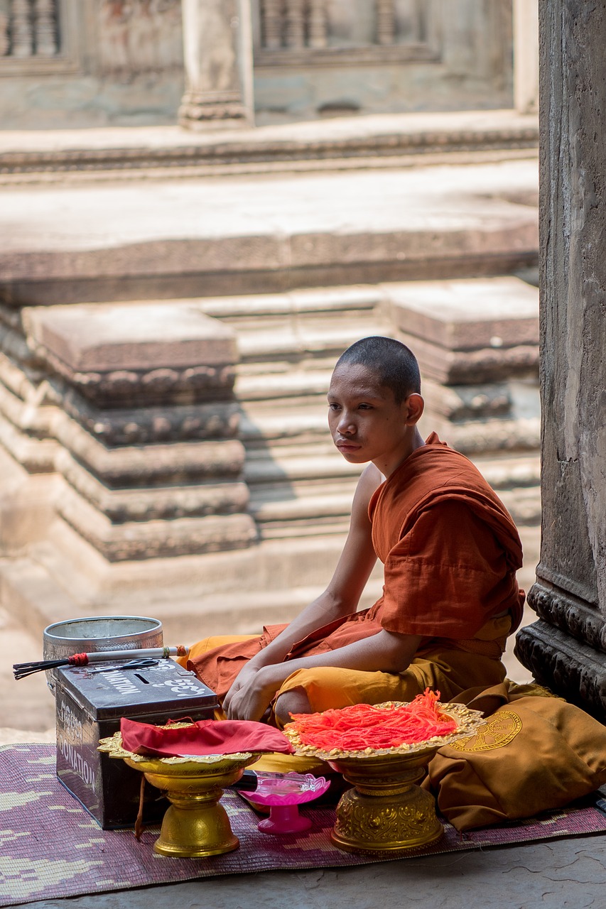 monk religion buddhist free photo