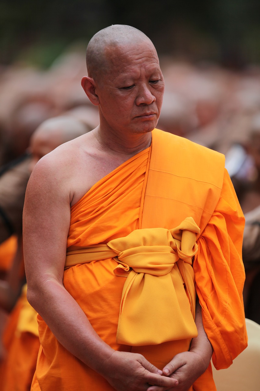 monk buddhist meditate free photo