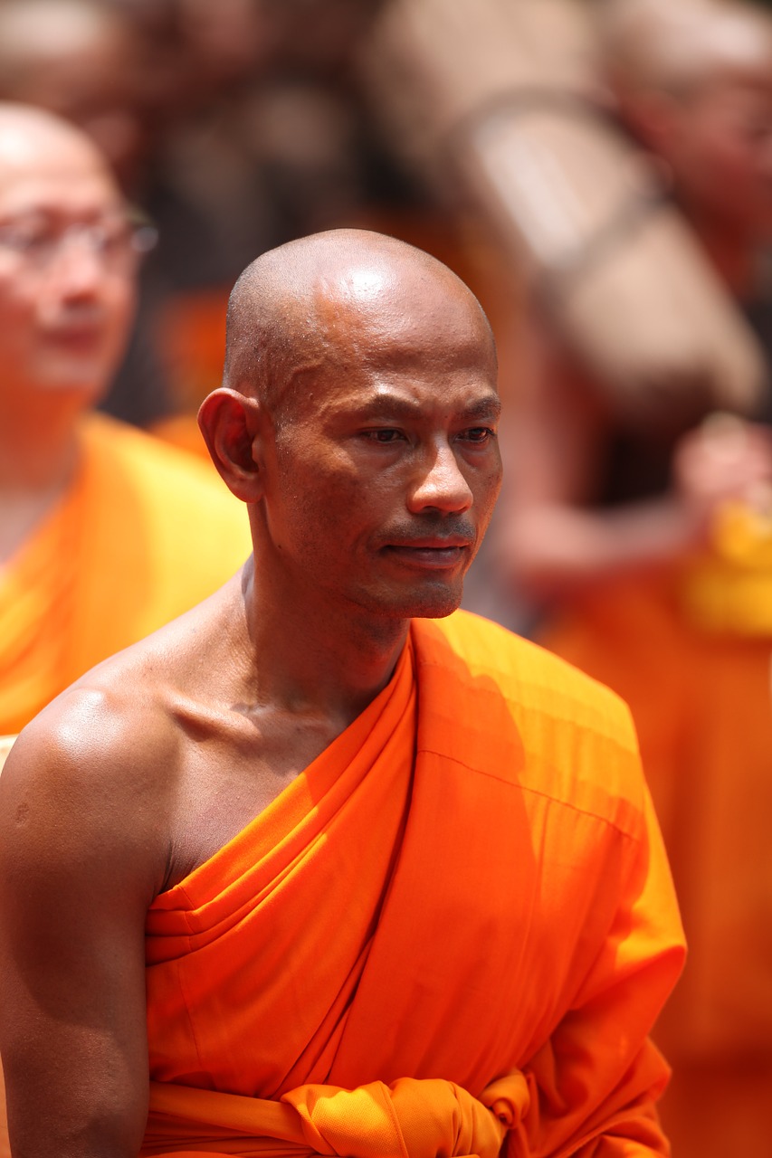 monk buddhist meditate free photo