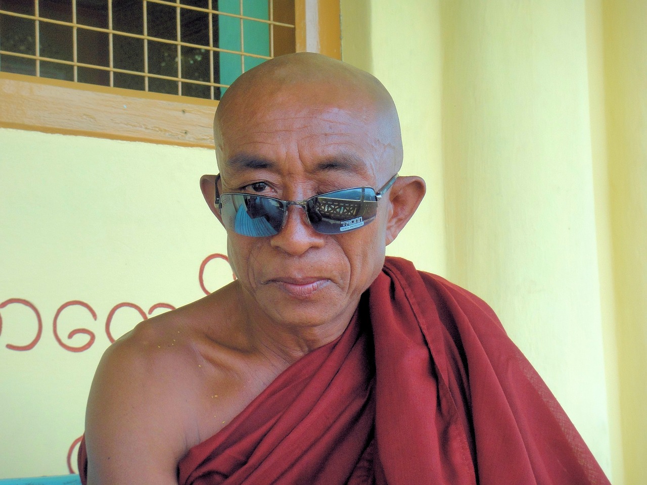 monk myanmar religion free photo