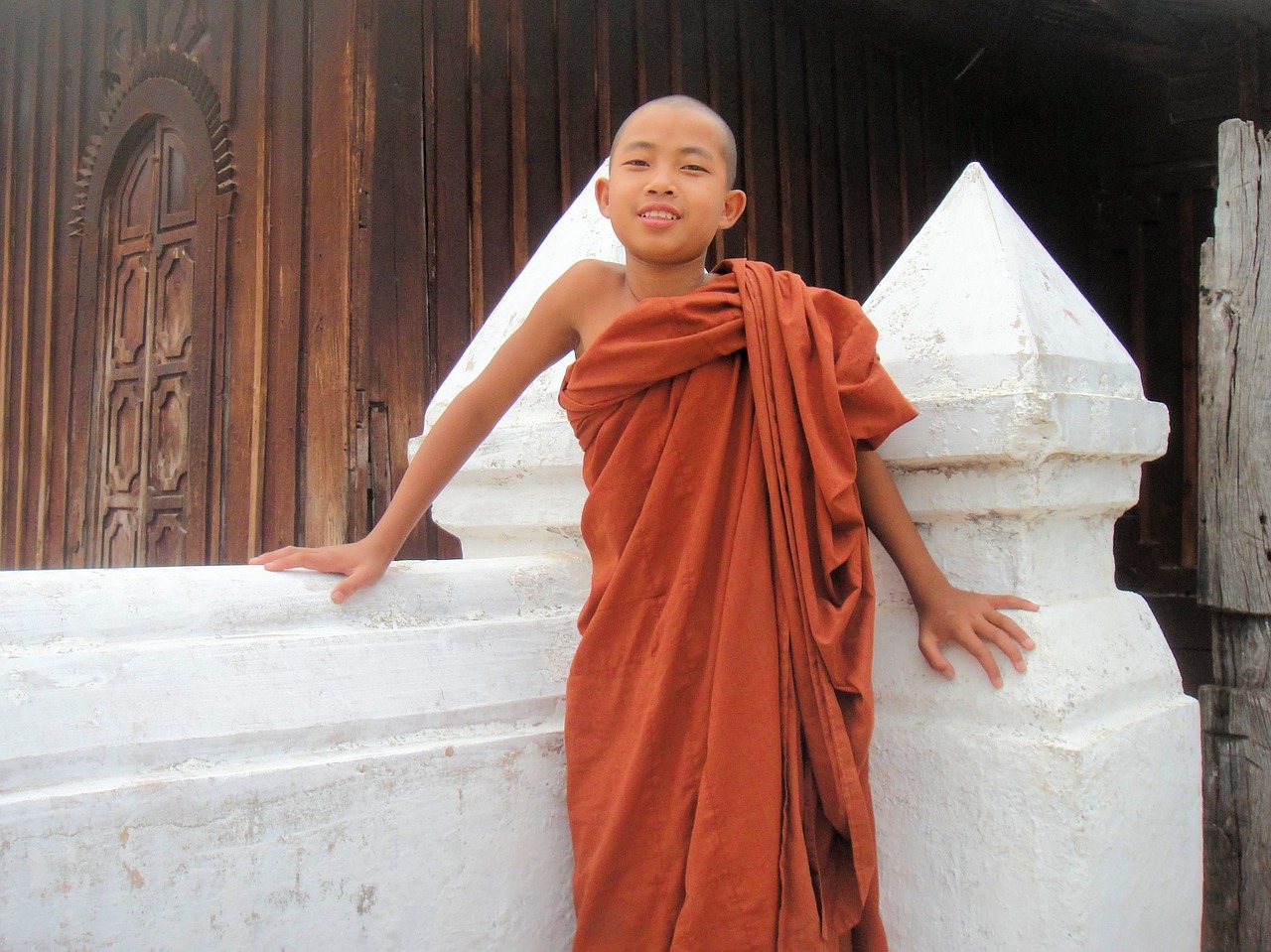 monk myanmar religion free photo