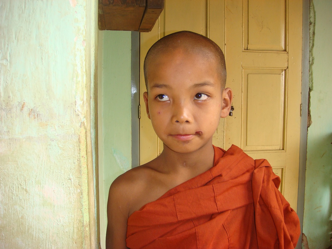 monk myanmar religion free photo