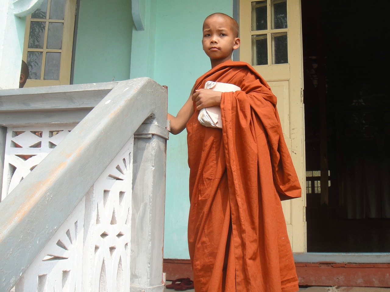 monk myanmar religion free photo