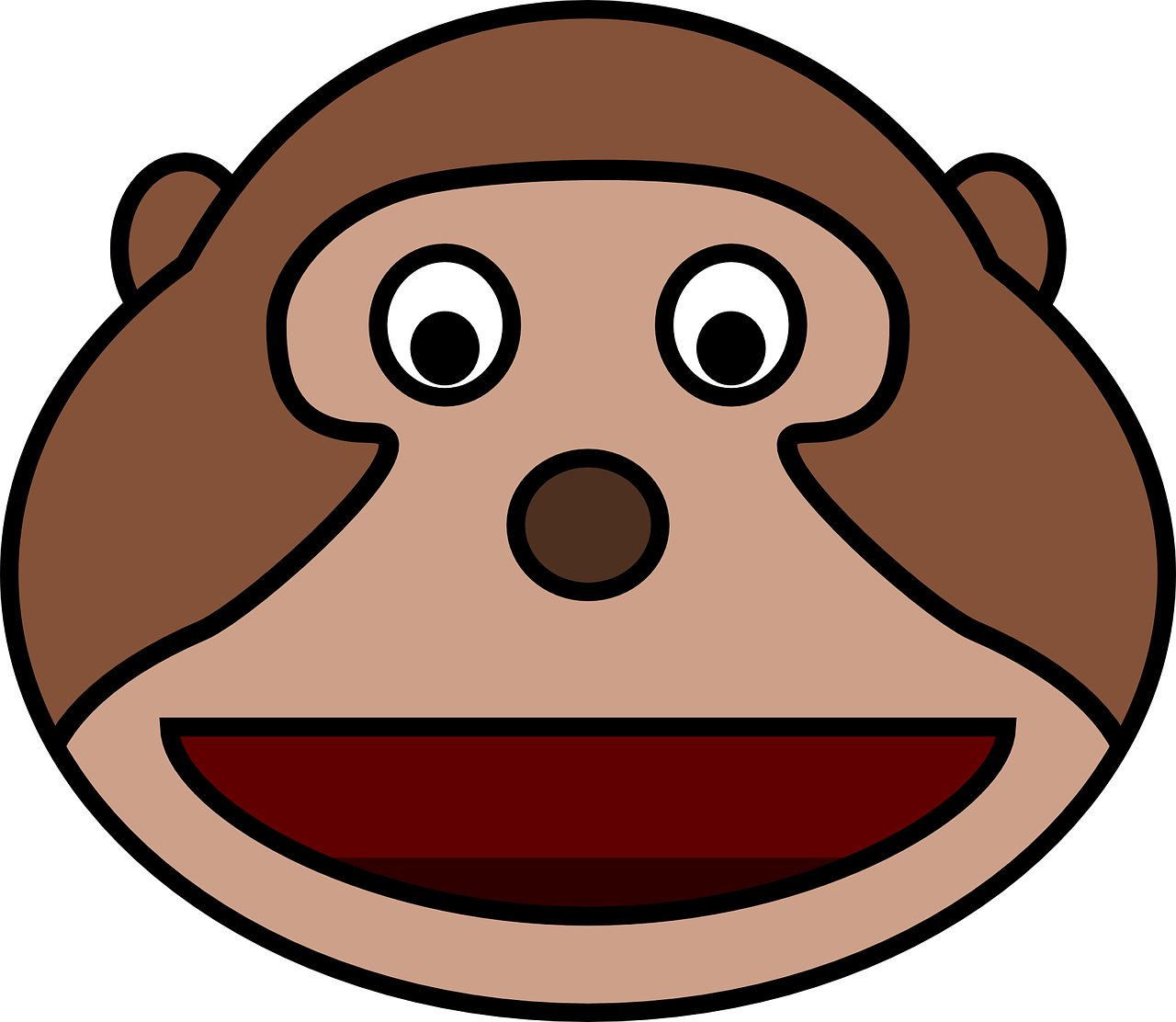 Monkey,ape,face,cartoon,animal - free image from 