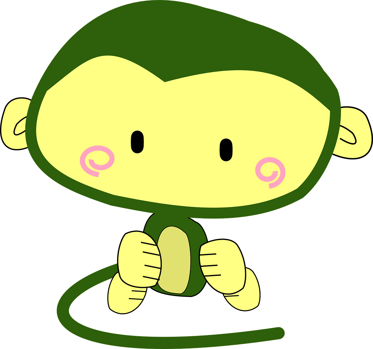 monkey cartoon character free photo