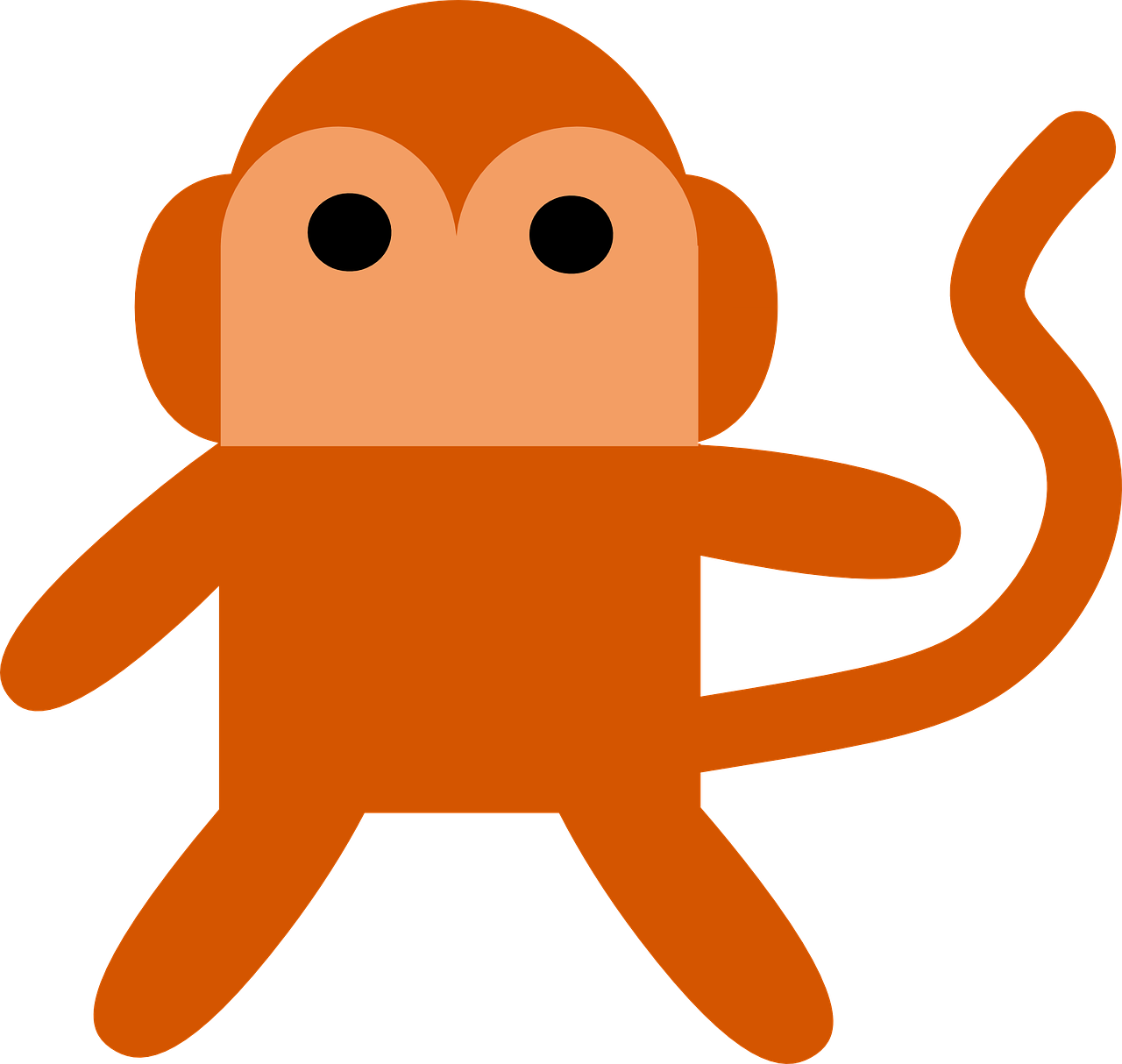 monkey orange mammal free photo