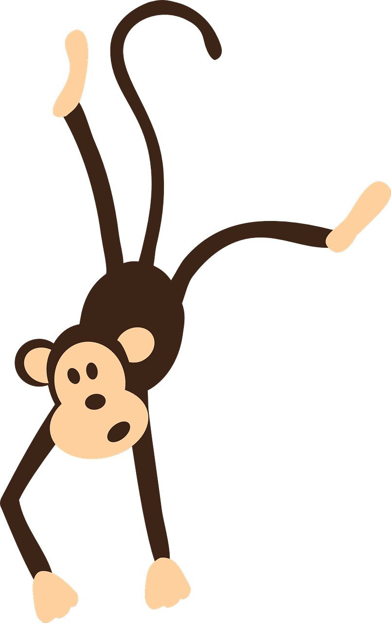 monkey cartoon character free photo