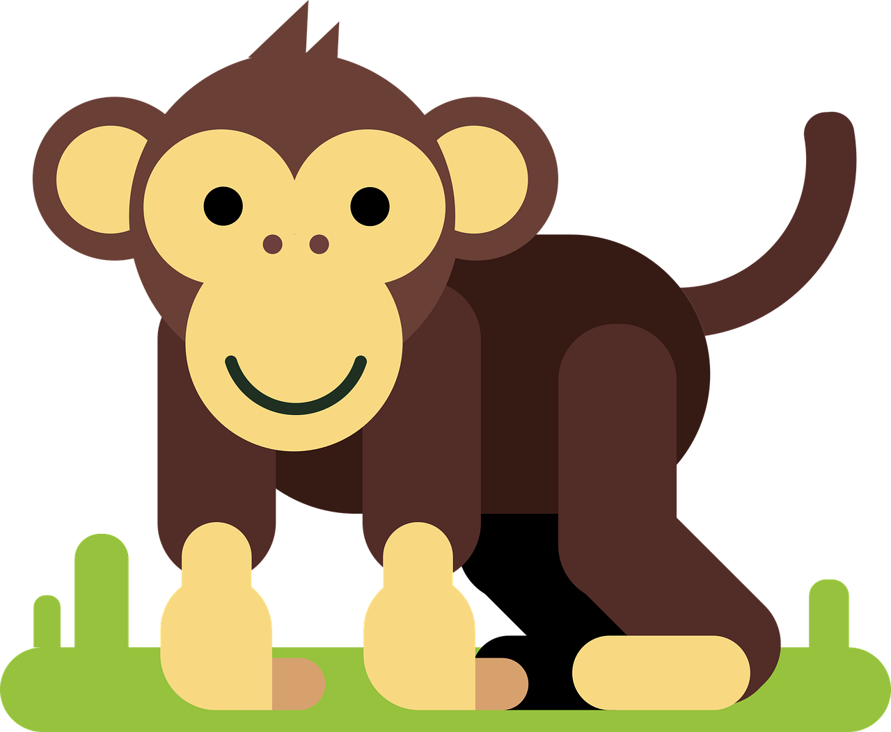 monkey animal cartoon character free photo