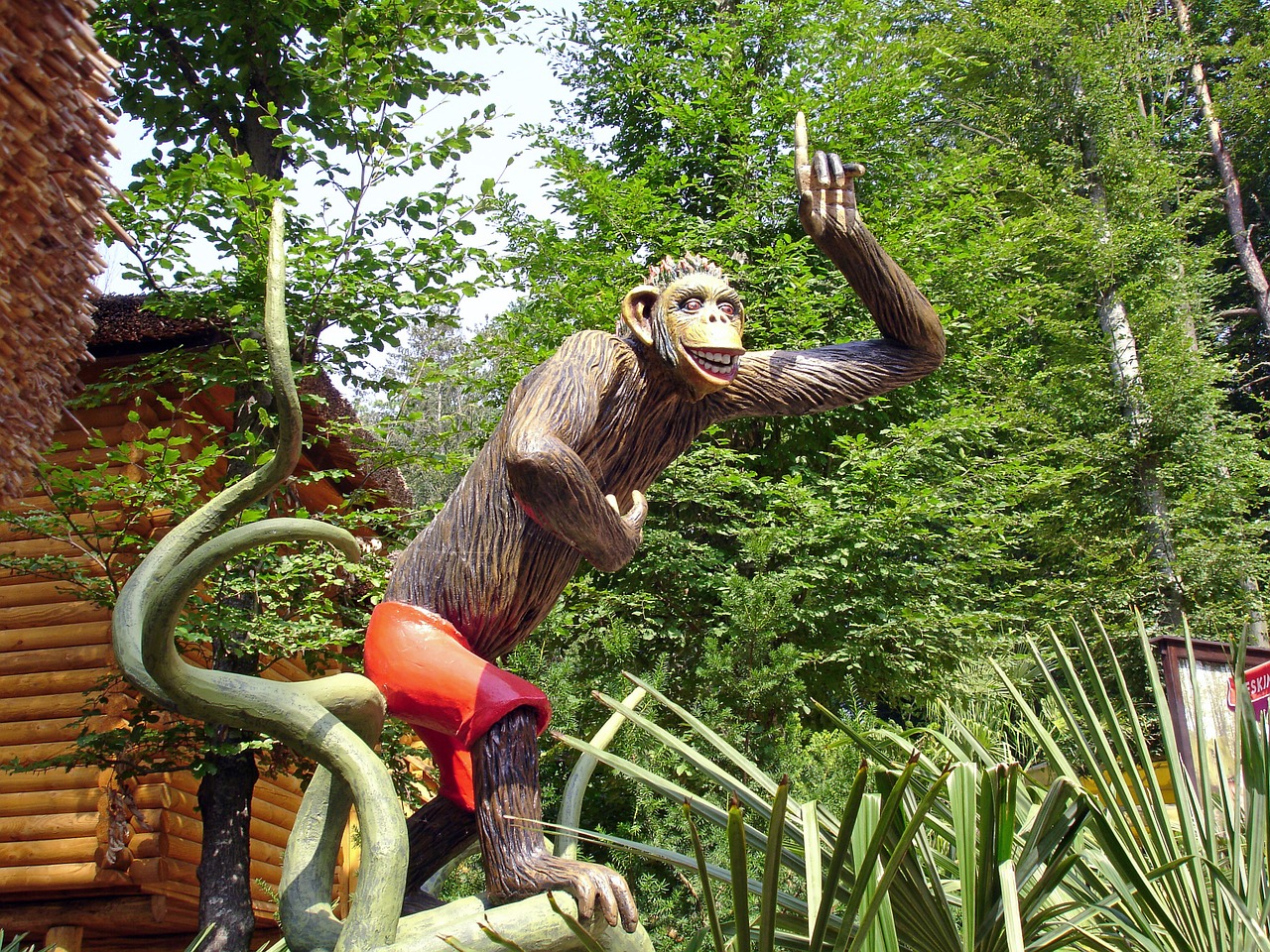 monkey theme park safari free photo