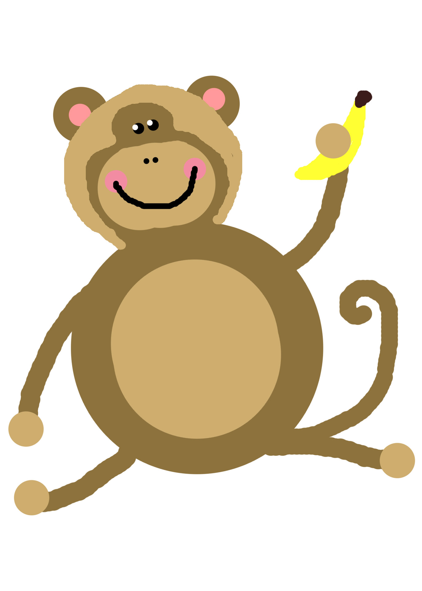 monkey mono banana free photo