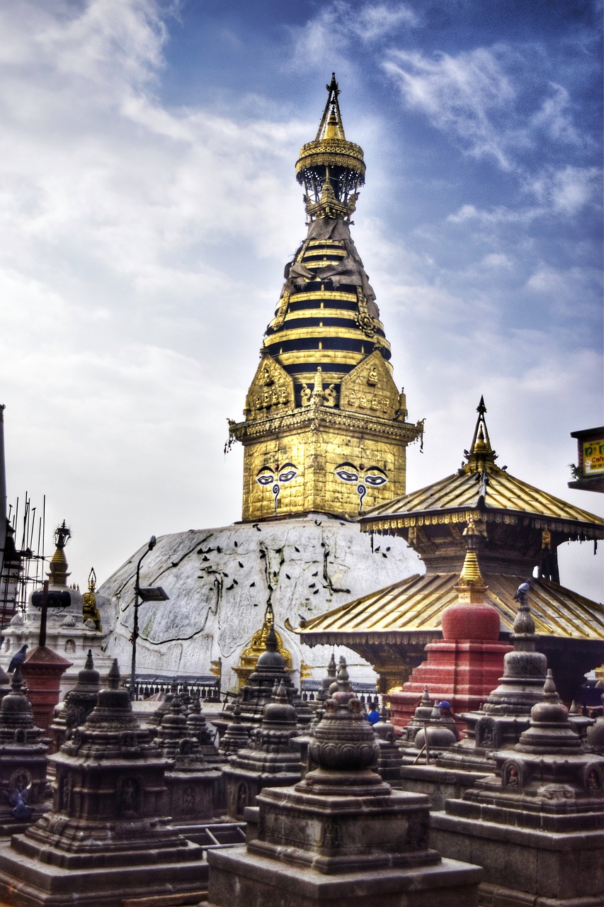 monkeytemple soyambhu nepal free photo