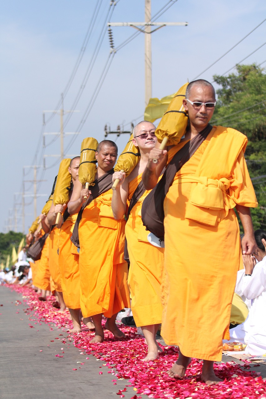 monks buddhists buddhism free photo