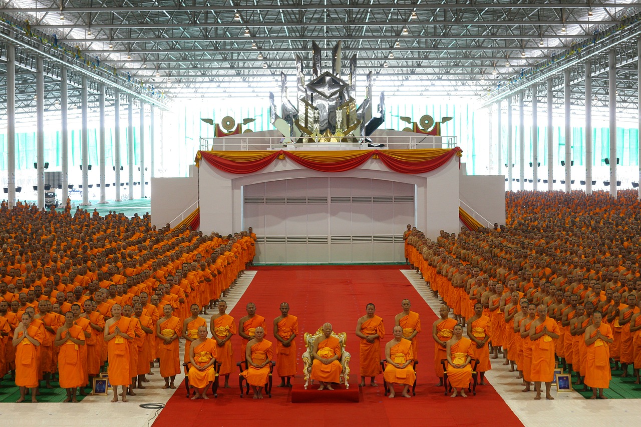 monks thailand priesthood free photo