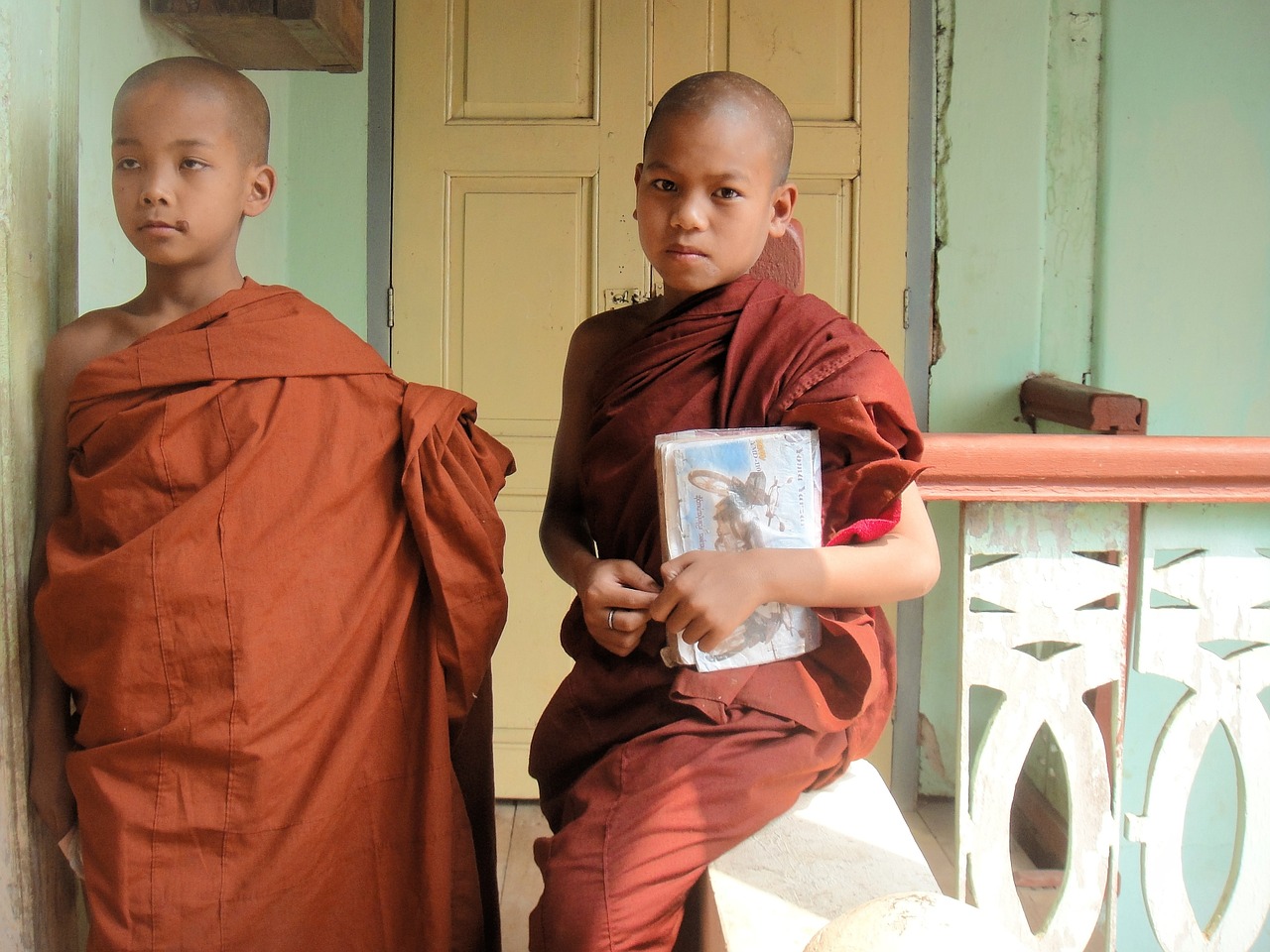 monks myanmar religion free photo