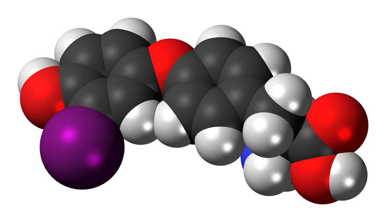 monoiodothyronine molecule chemistry free photo