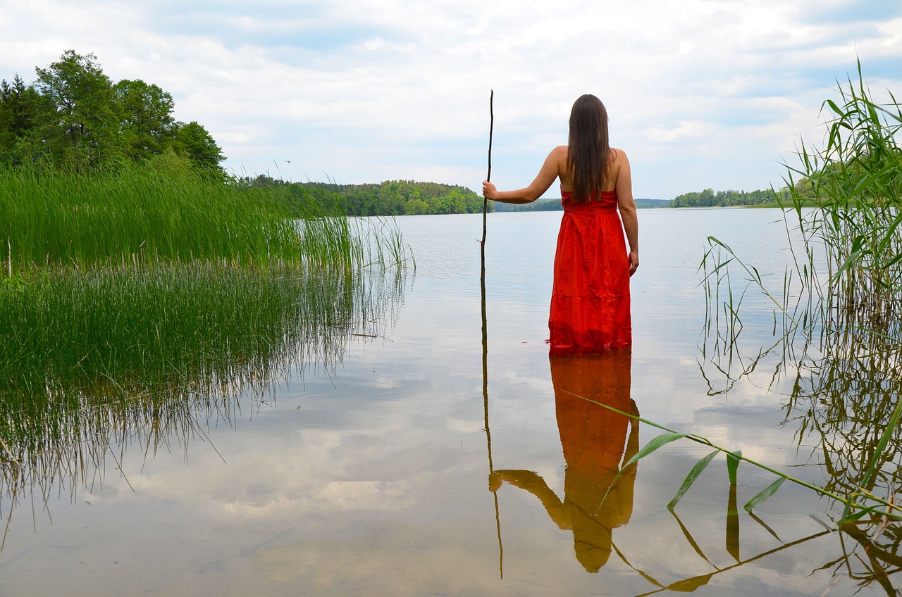 monolithic part of the waters nature lake free photo