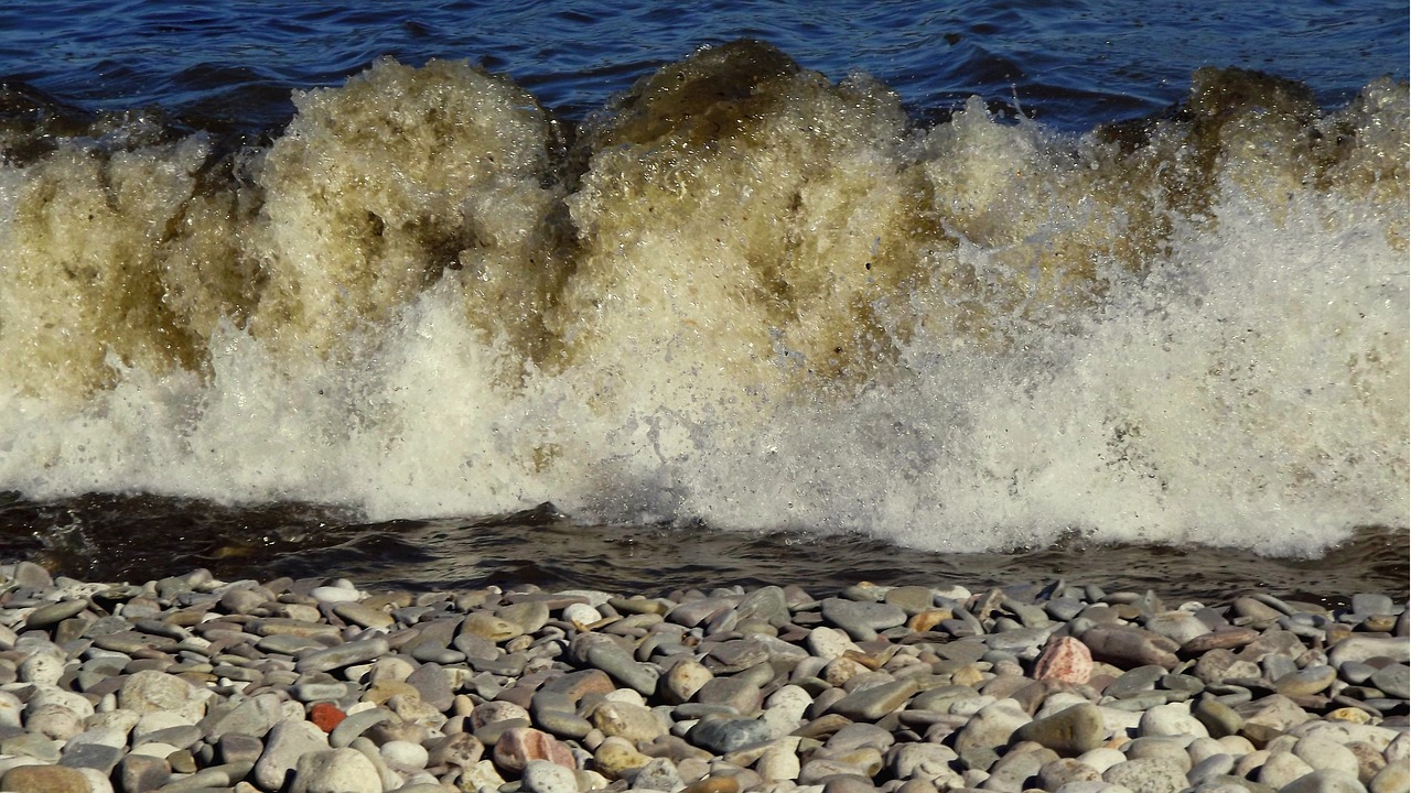 monolithic part of the waters sea nature free photo