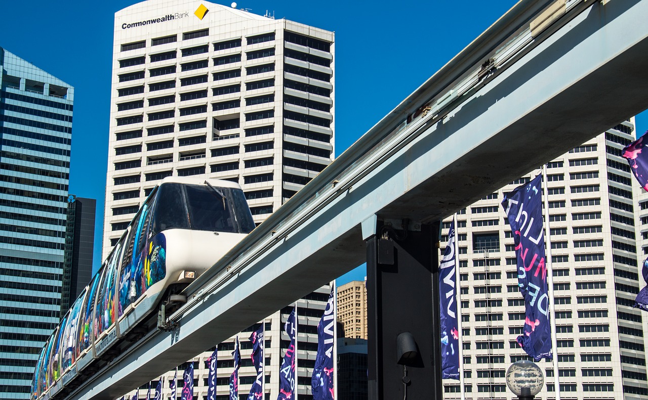 monorail  transport  city free photo