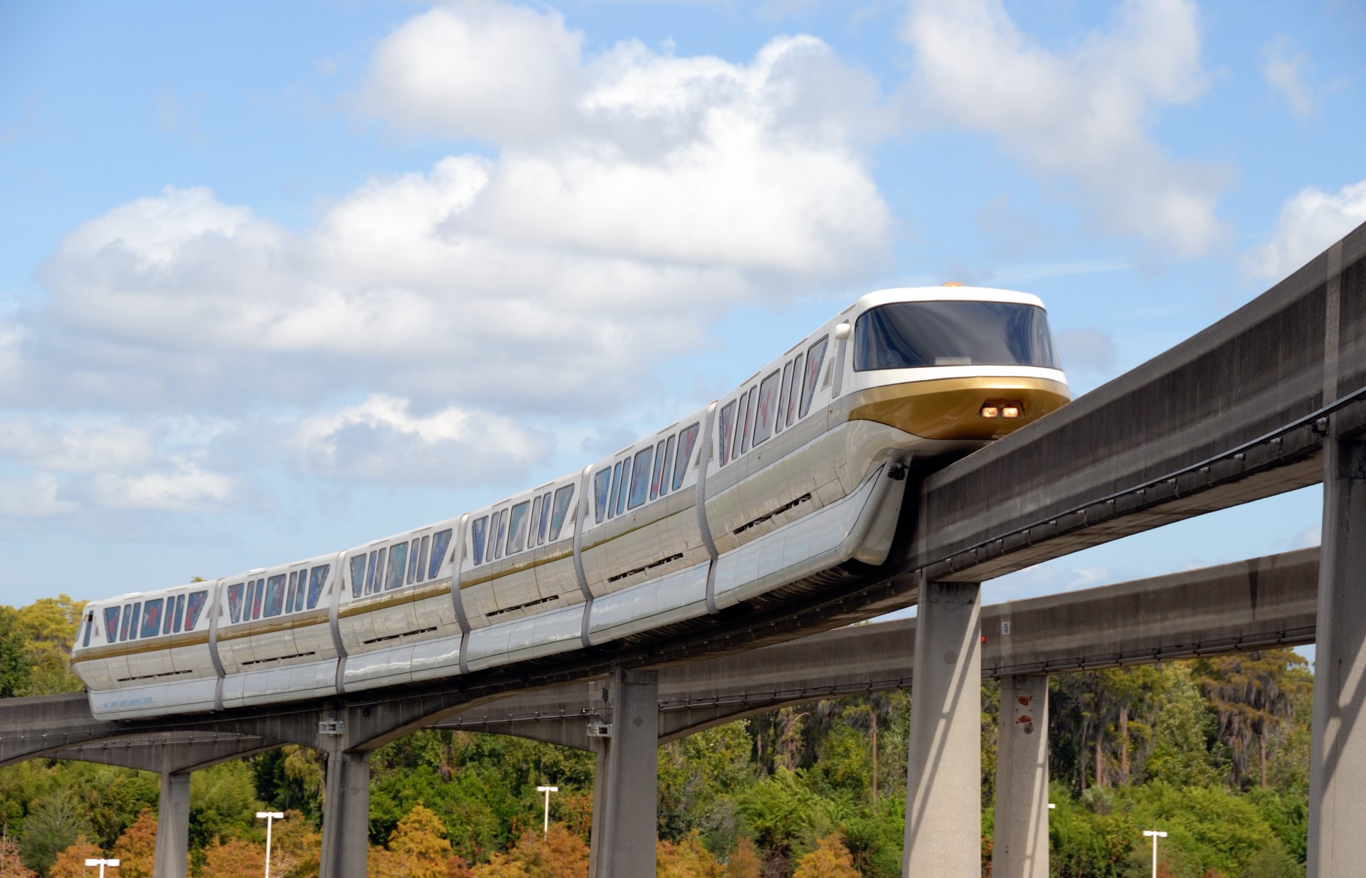 monorail train tracks free photo