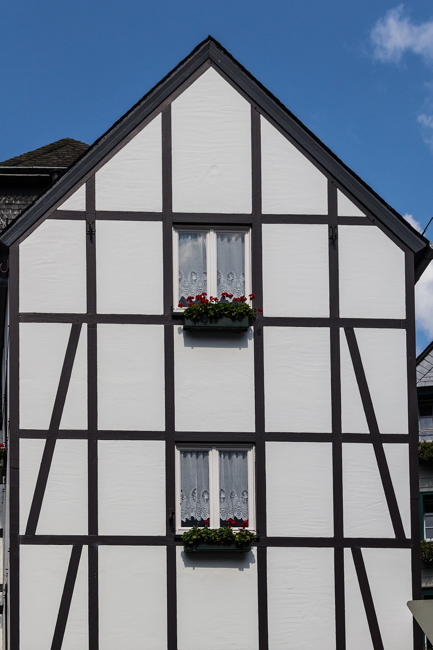 monschau germany half-timbered house free photo