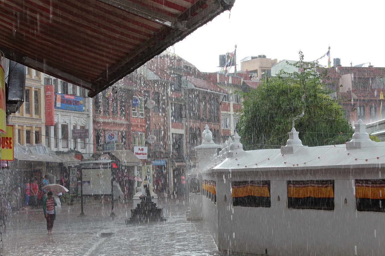 monsoon  rain  nepal free photo