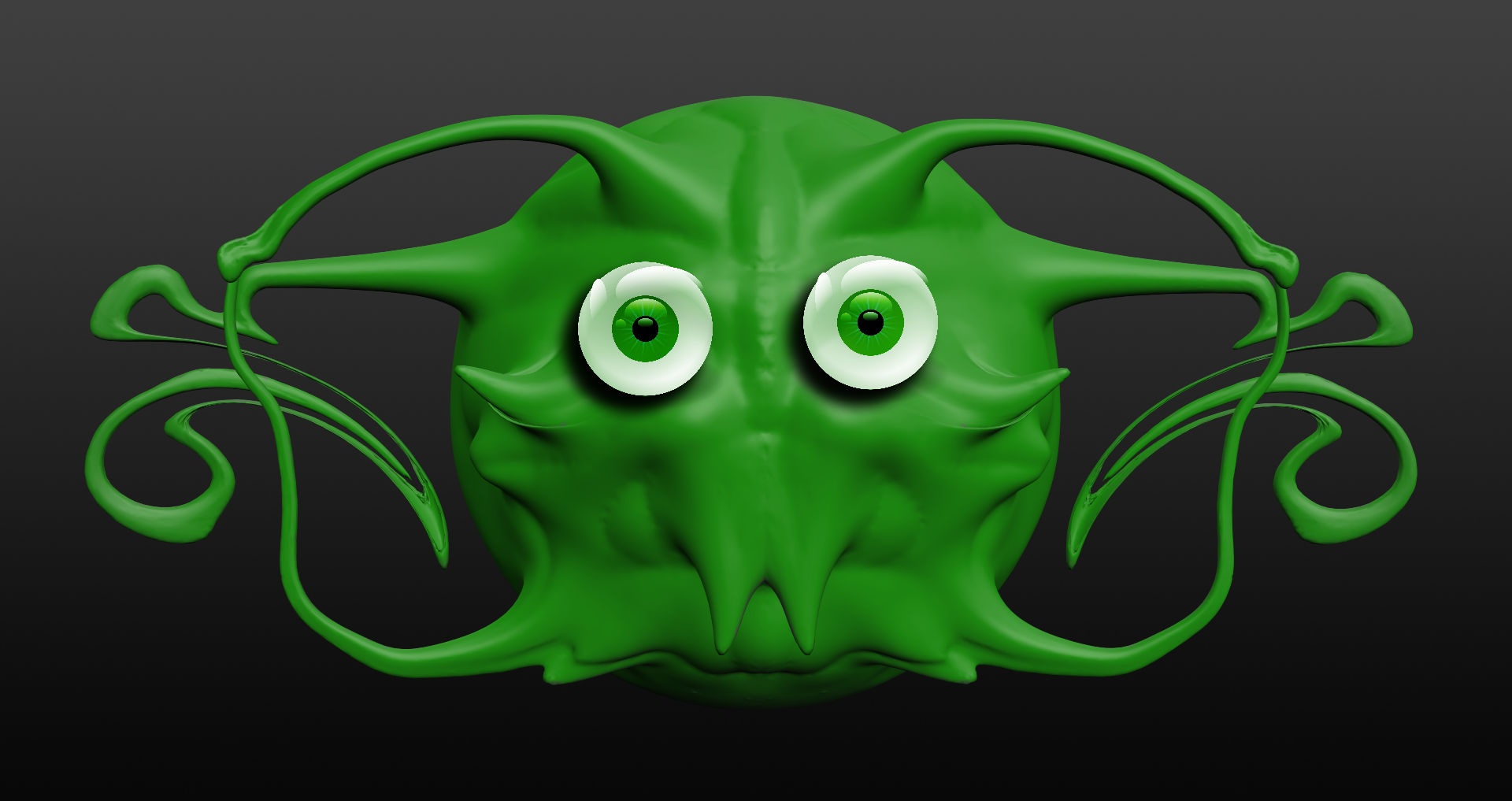 monster green cute free photo