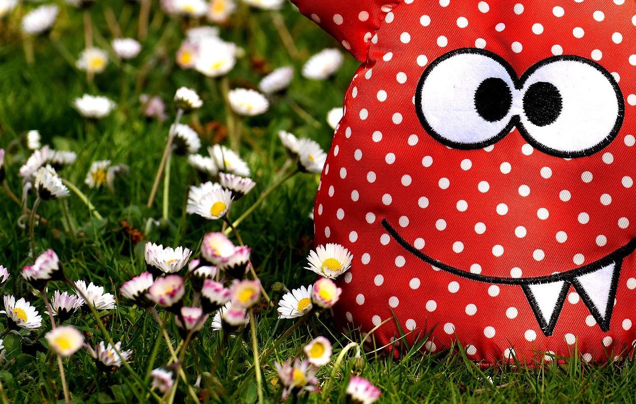 monster fabric meadow free photo