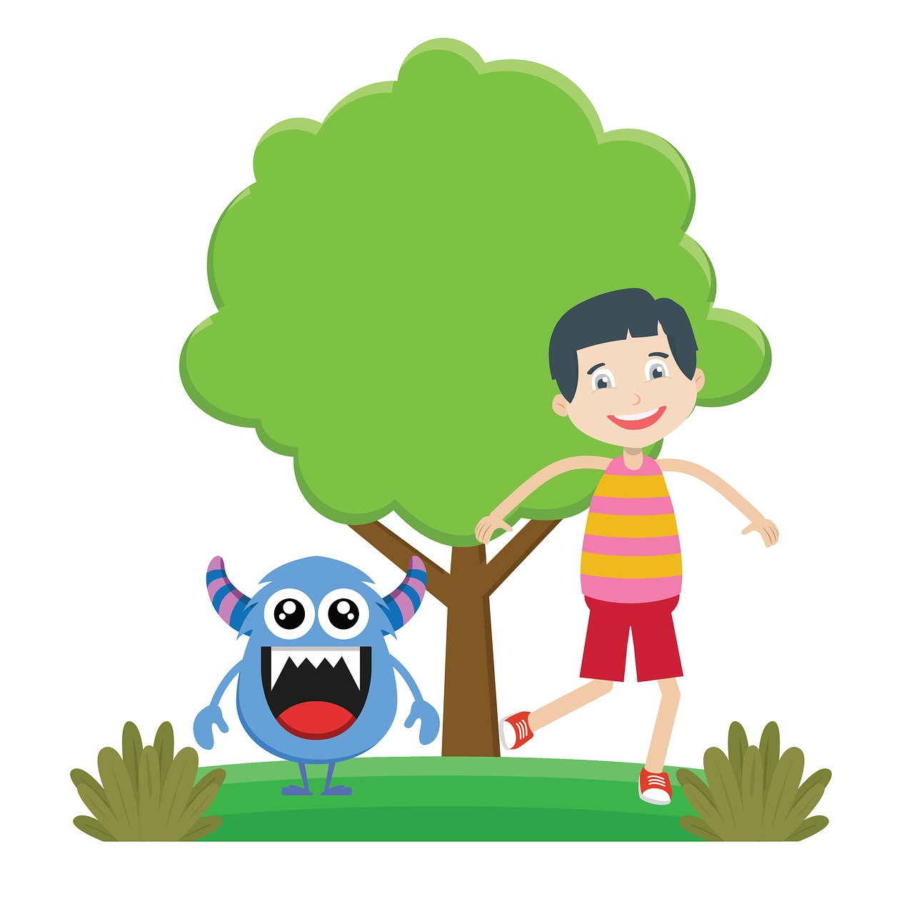 monster bogey clipart free photo