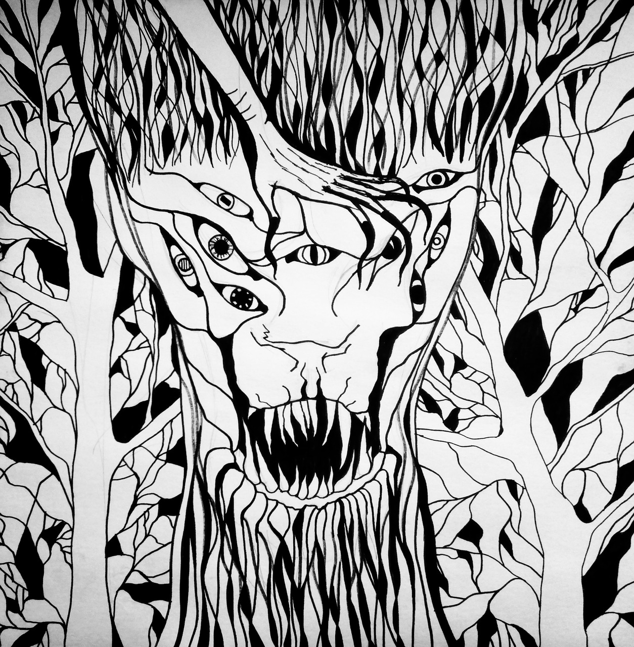 monster  forest  illustration free photo