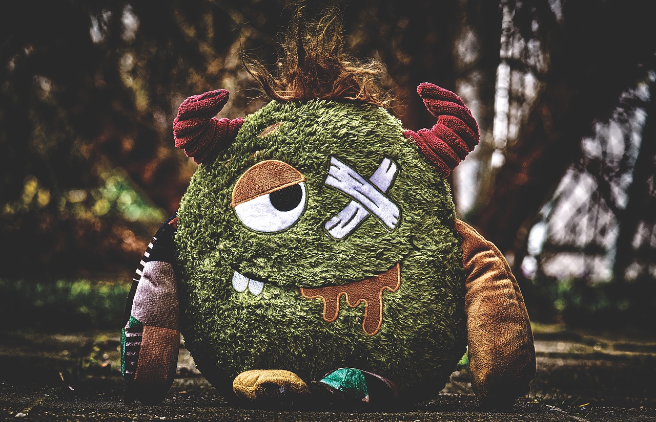 monster  stuffed animal  funny free photo