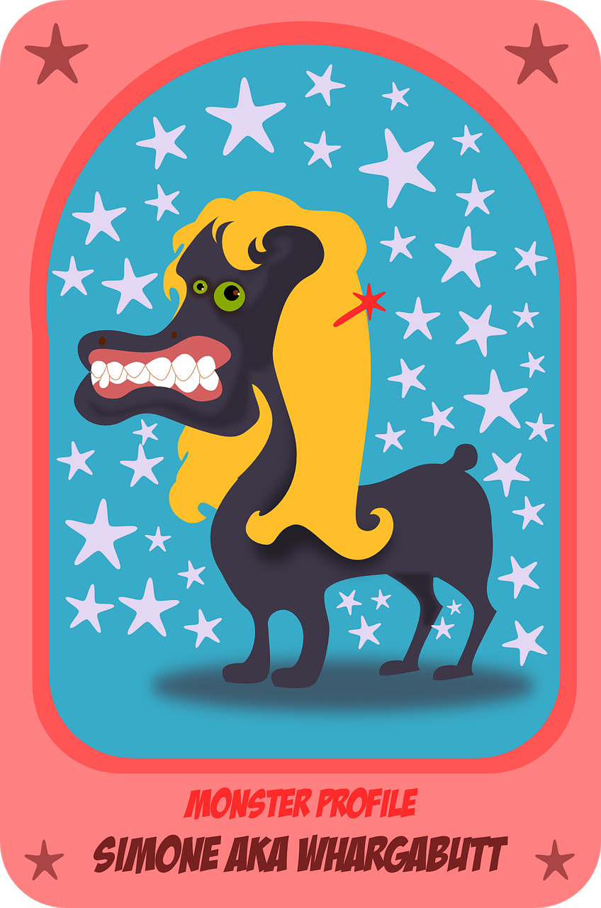 monster,animal,teeth,dog,hair,free vector graphics,free pictures, free photos, free images, royalty free, free illustrations, public domain