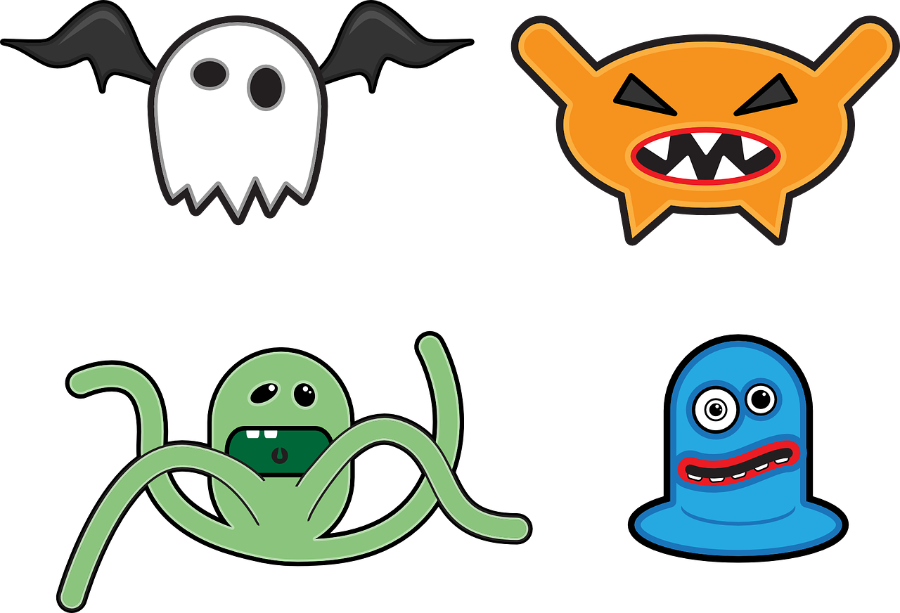 monsters creatures cartoons free photo