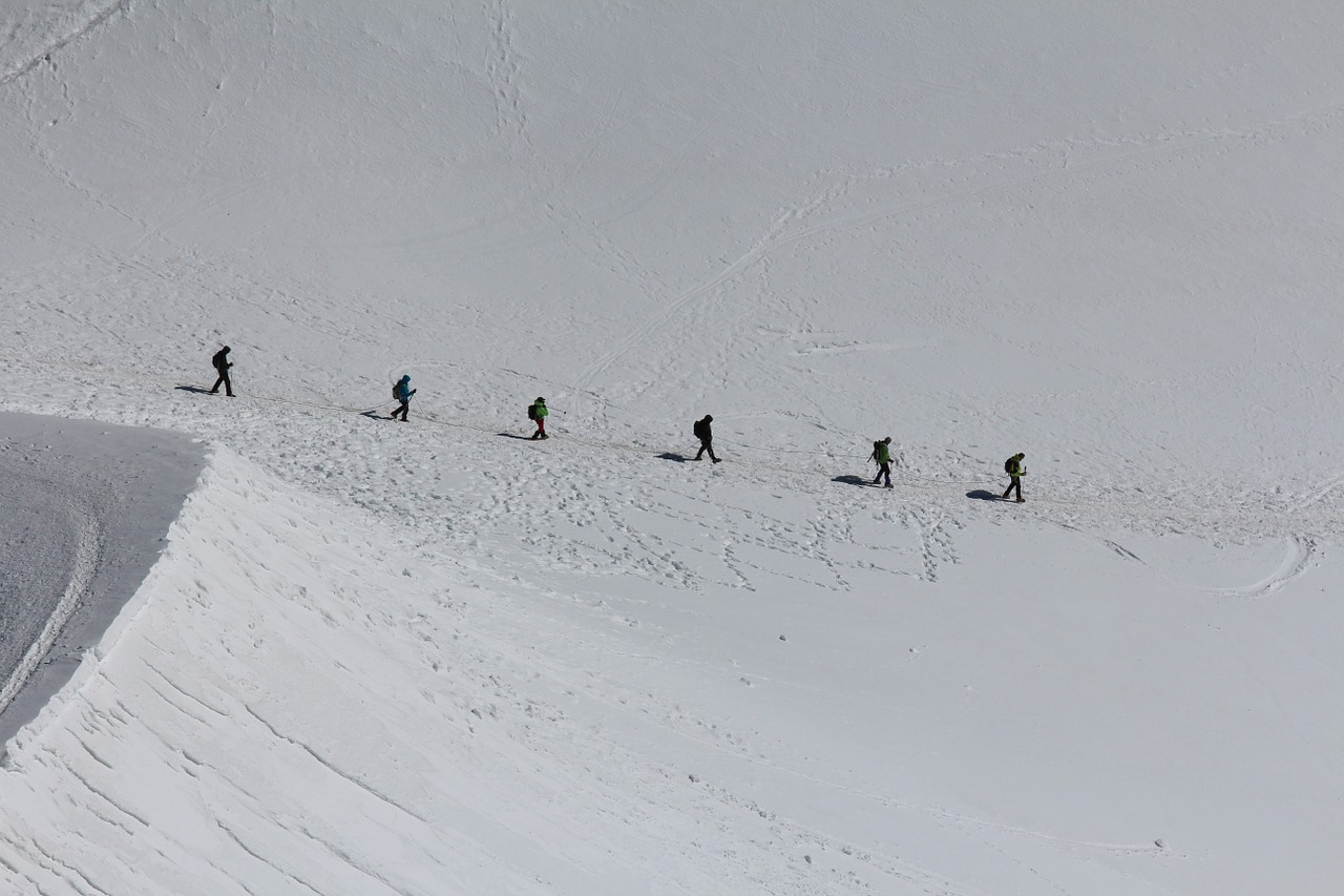 mont blanc mountaineering climbing free photo