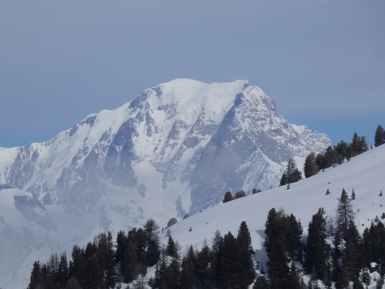 mont blanc france alps free photo