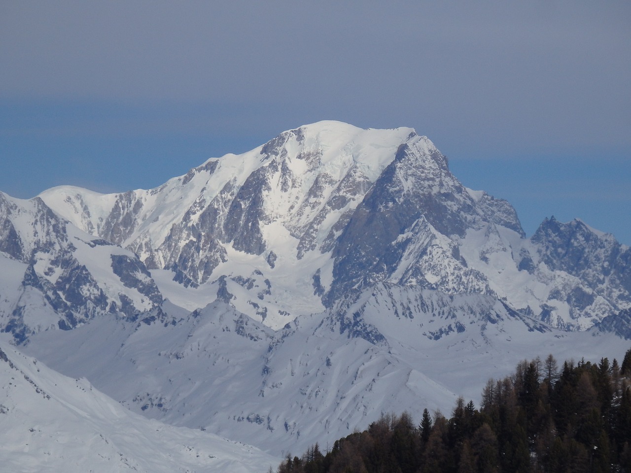 mont blanc france alps free photo