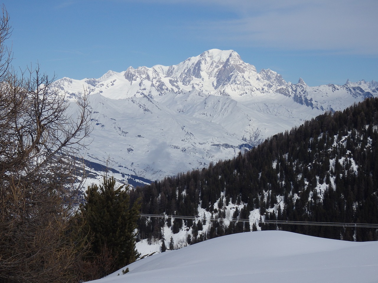 mont blanc france alps free photo