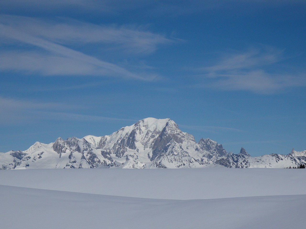 mont blanc france alps free photo