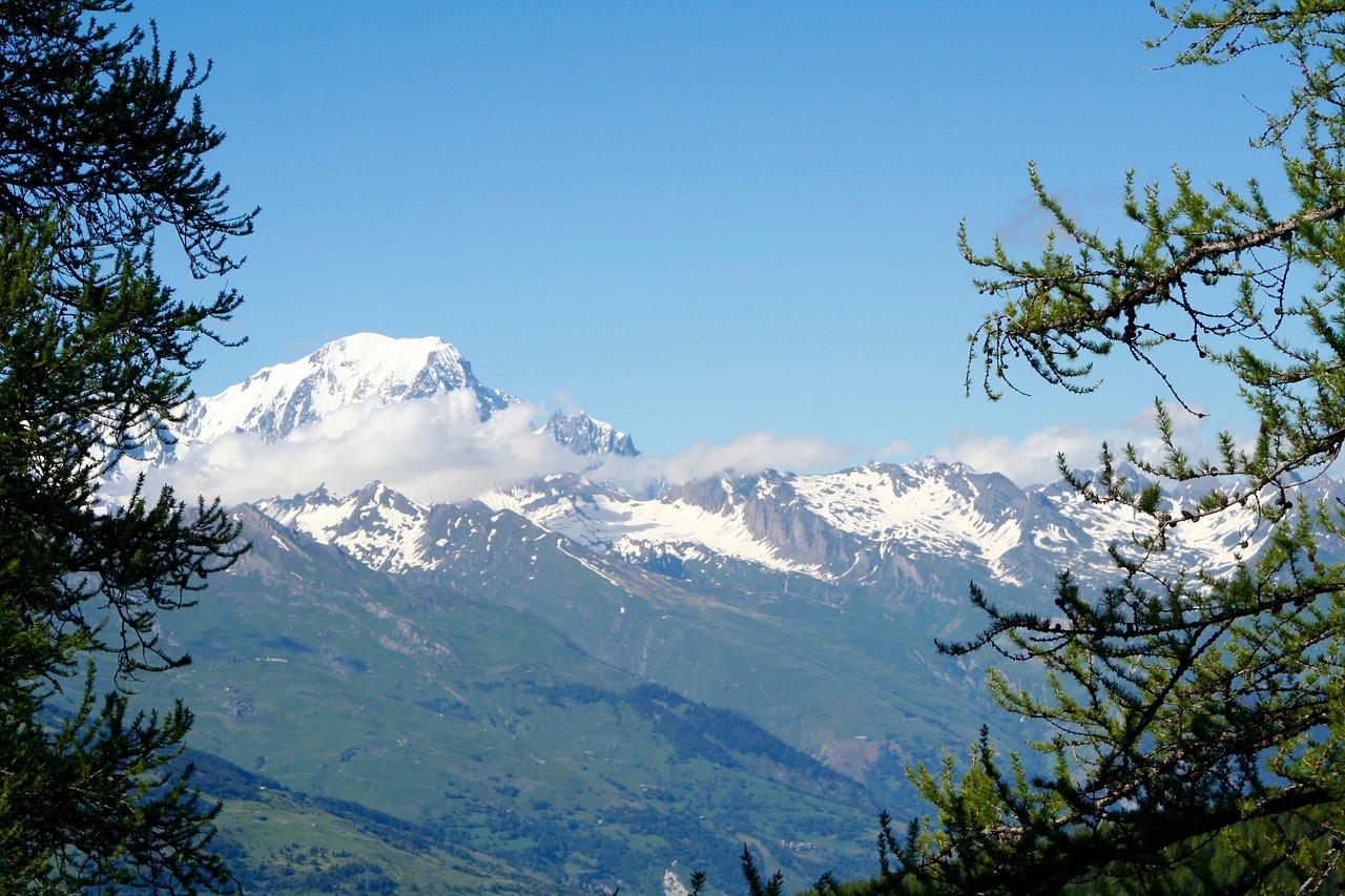 mont blanc savoie mountains free photo