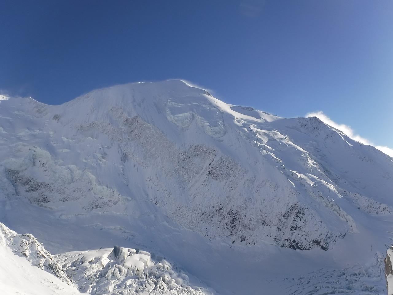 mont blanc in the mountains mountains free photo