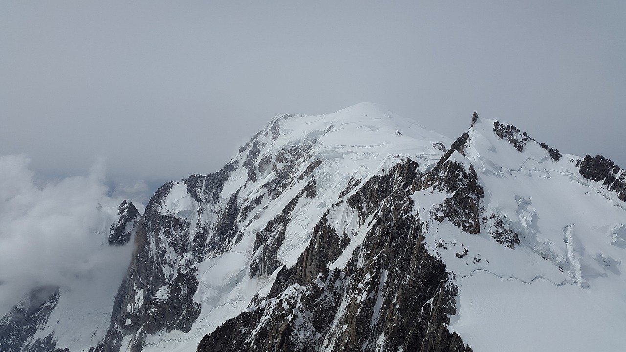 mont blanc mont maudit glacier free photo