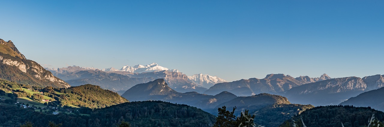 mont blanc panorama haute savoie free photo