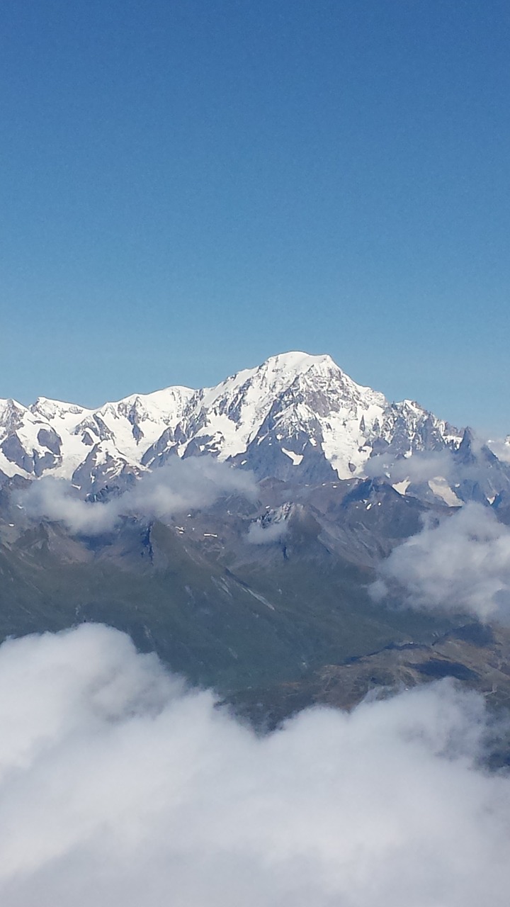 mont blanc alps mountain free photo