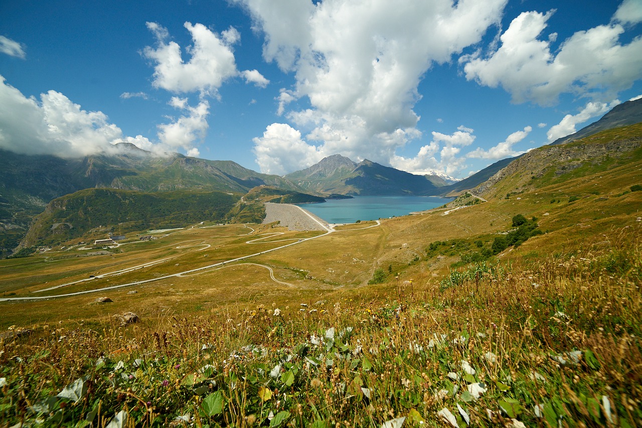 mont-cenis mountain lake free photo